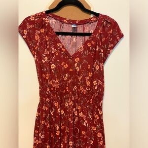 Red Floral Dress